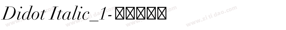 Didot Italic_1字体转换